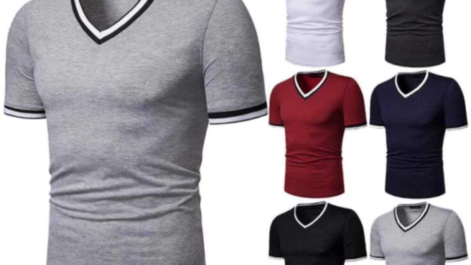 The-latest-Design-Fashion-Men-s-Casual-V-Neck-T-Shirt